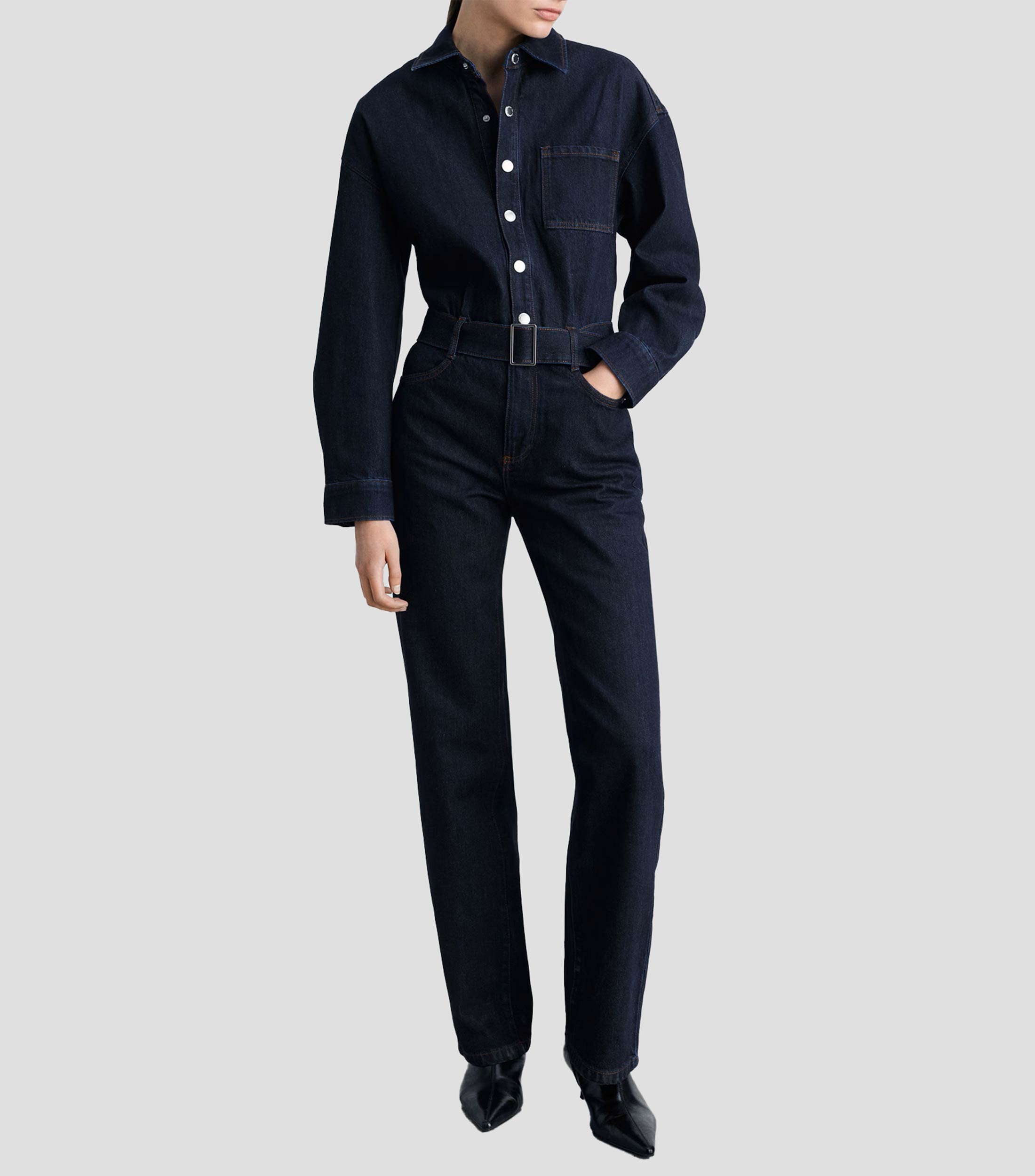 Jumpsuit de Corte Recto Mujer